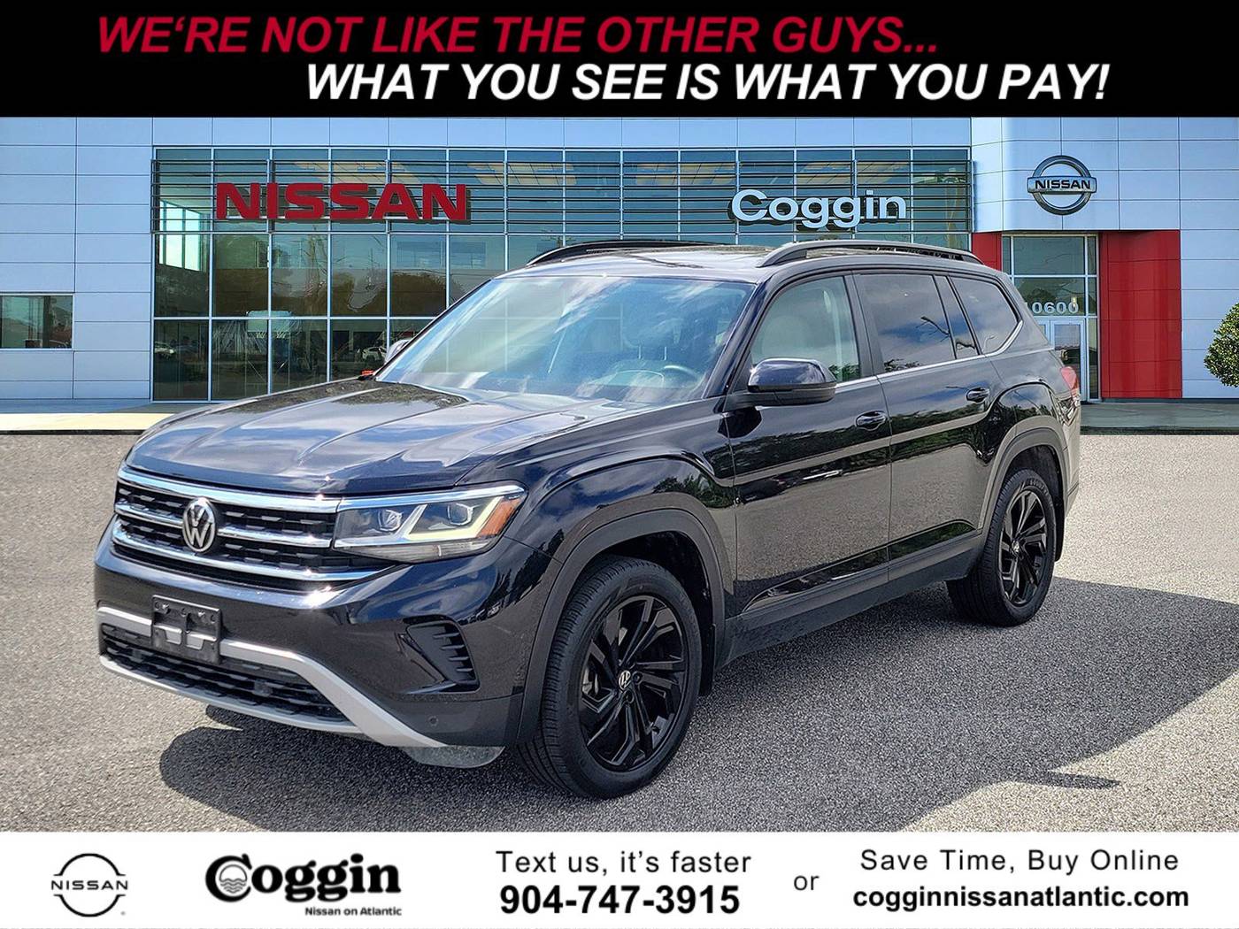 2023 Volkswagen Atlas SE with Technology — SUV — 57,300 mi — Jacksonville, FL