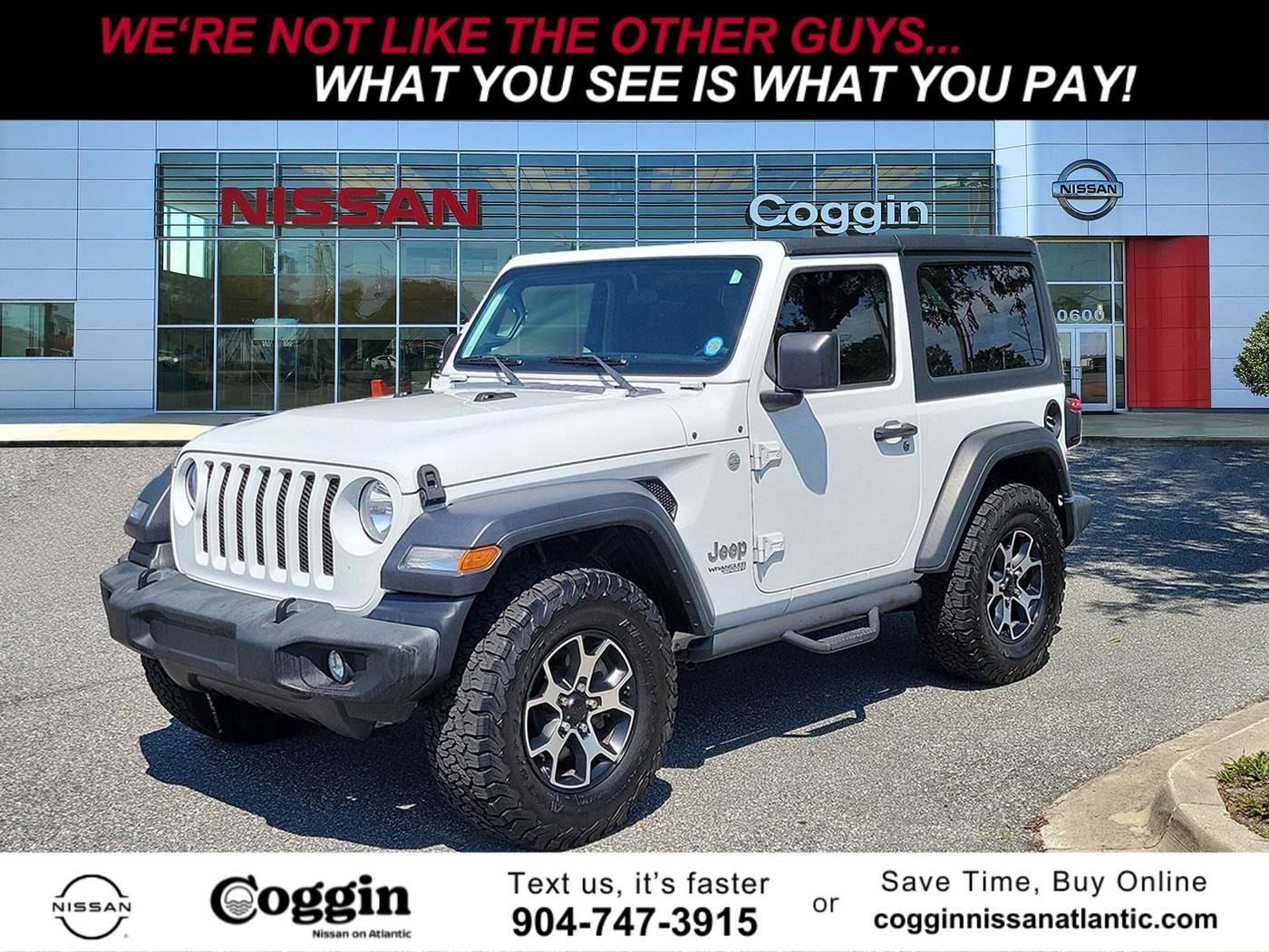 2019 Jeep Wrangler Sport S — SUV — 77,700 mi — Jacksonville, FL