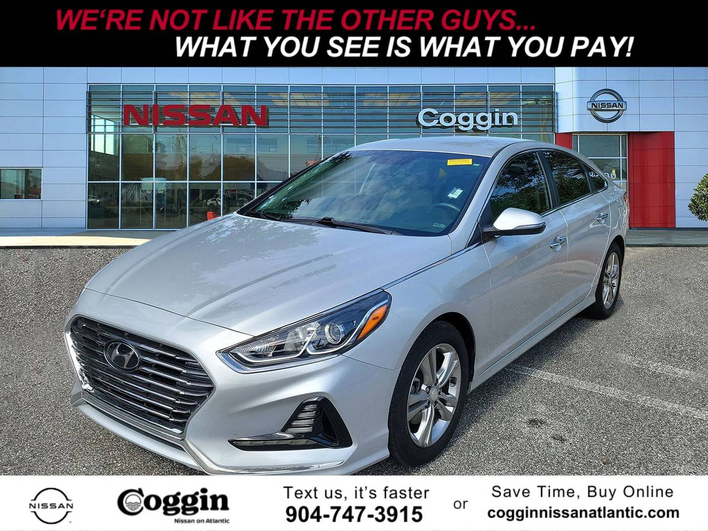 2018 Hyundai Sonata SEL — Sedan — 91,147 mi — Jacksonville, FL