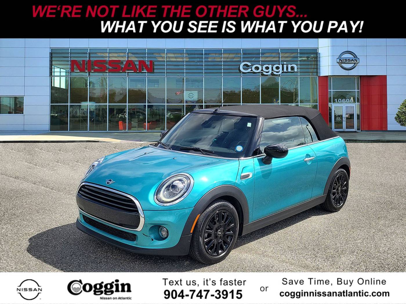 2021 MINI Convertible Cooper — Convertible — 42,265 mi — Jacksonville, FL