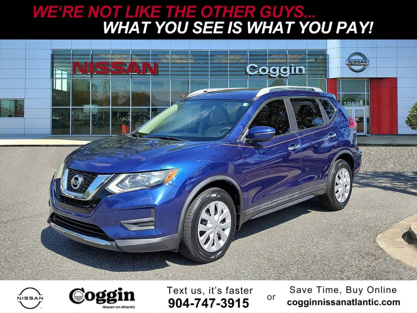 2017 Nissan Rogue S — SUV — 55,256 mi — Jacksonville, FL