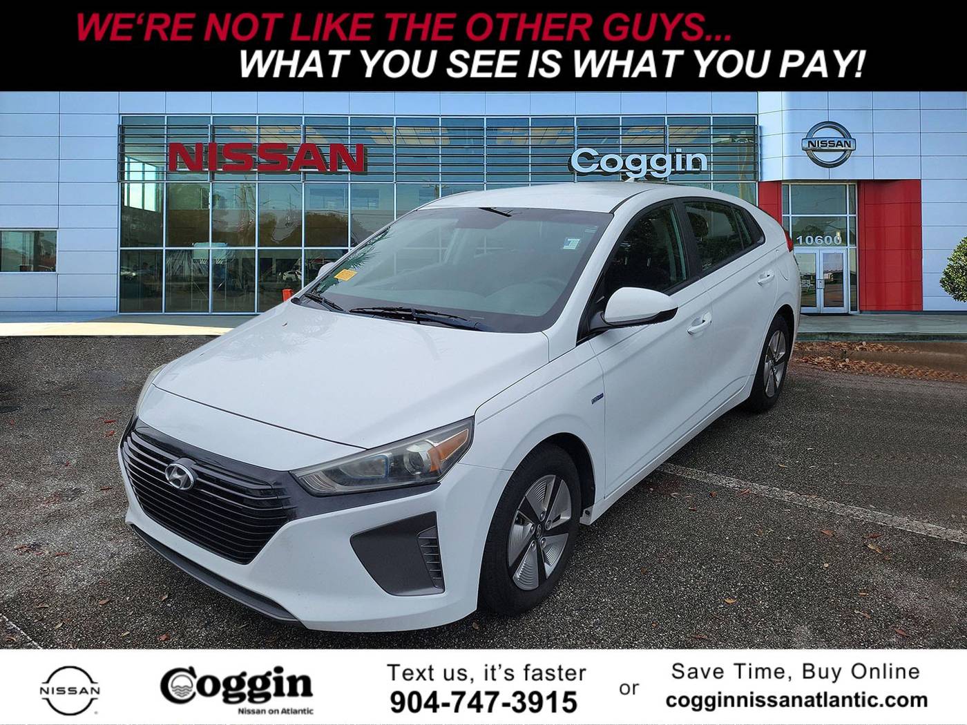 2019 Hyundai Ioniq Hybrid Blue — Hatchback — 100,700 mi — Jacksonville, FL