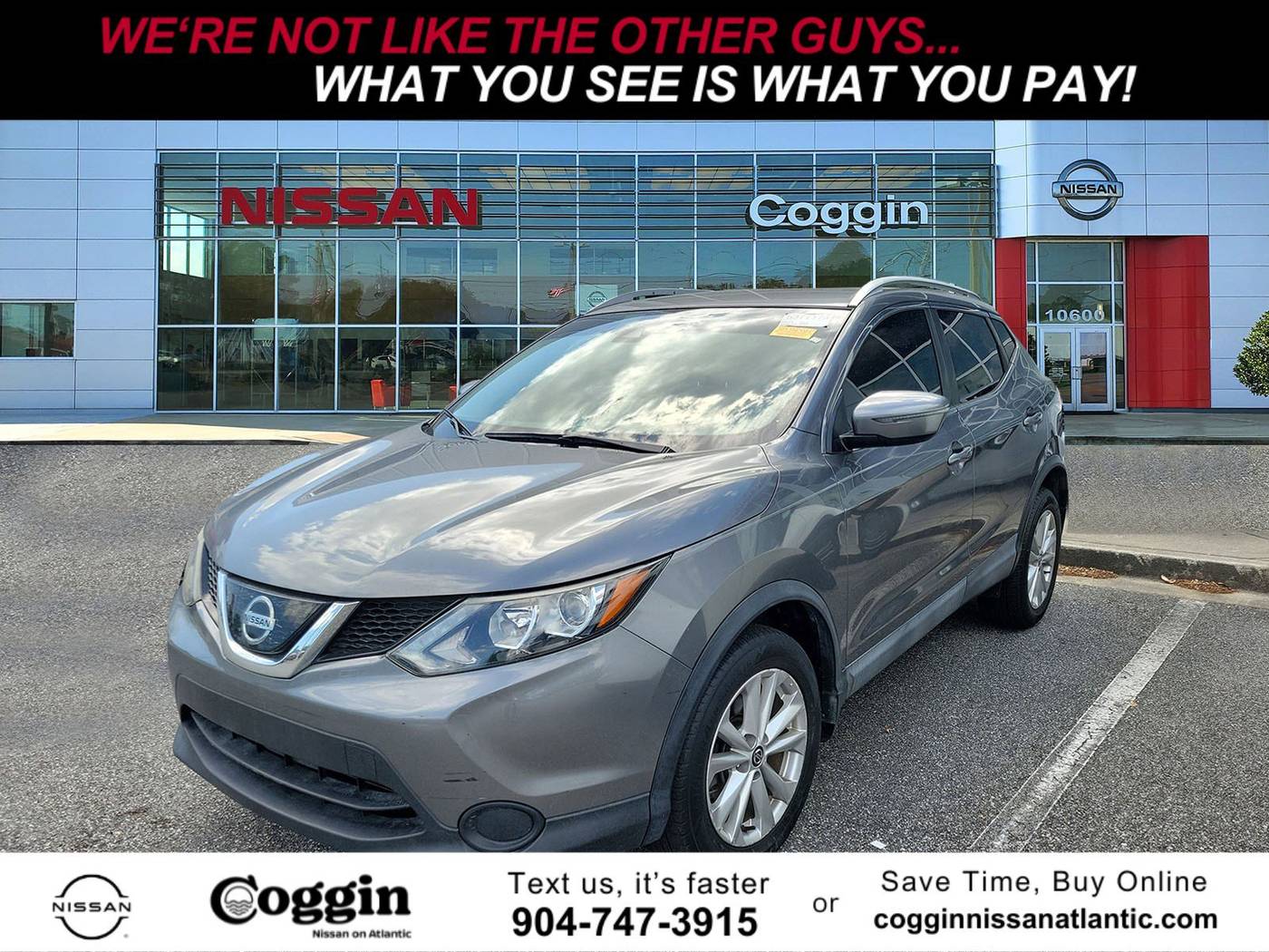 2019 Nissan Rogue Sport SV — SUV — 57,467 mi — Jacksonville, FL