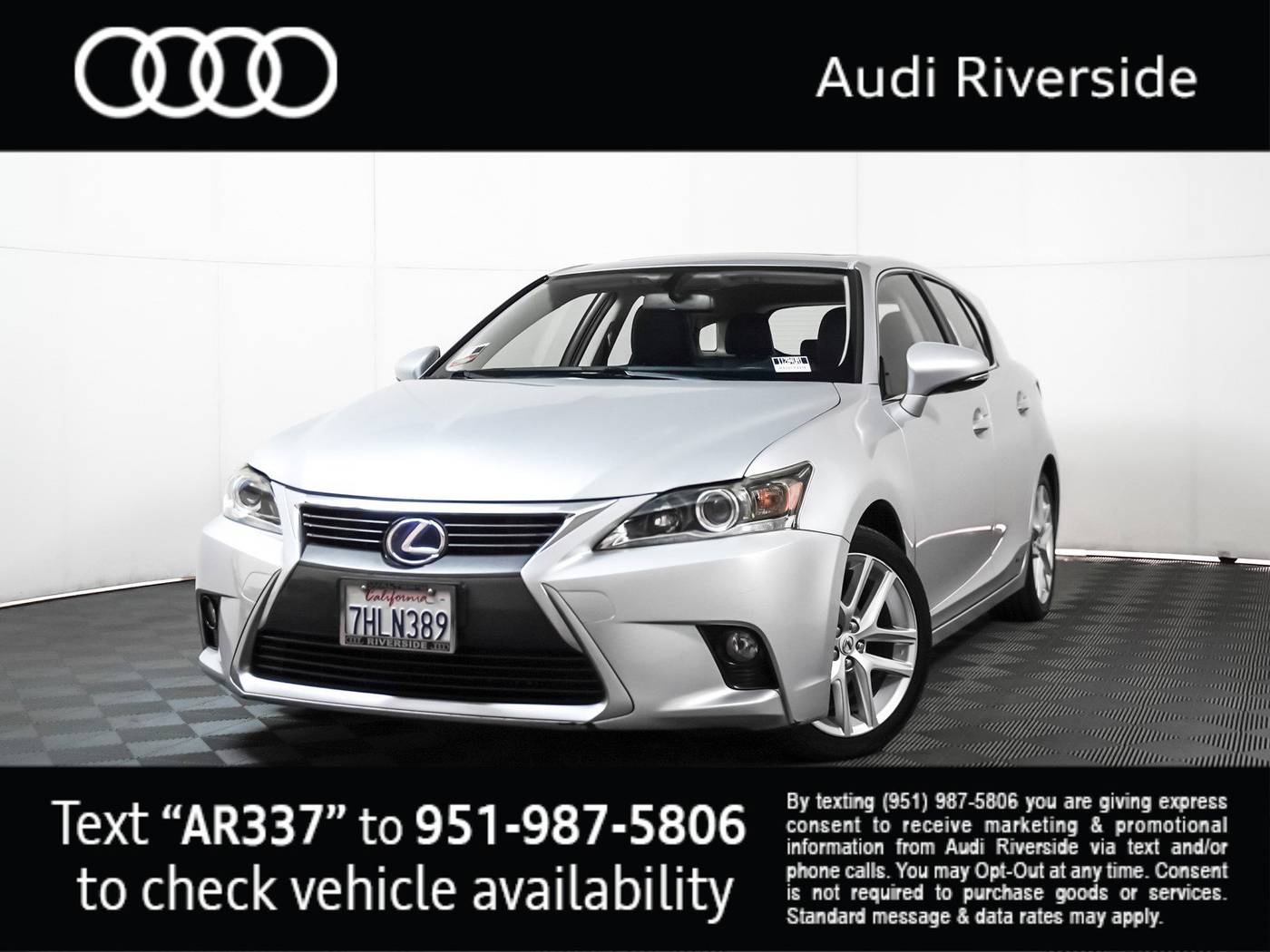 2015 Lexus CT CT 200h — Hatchback — 96,398 mi — Riverside, CA