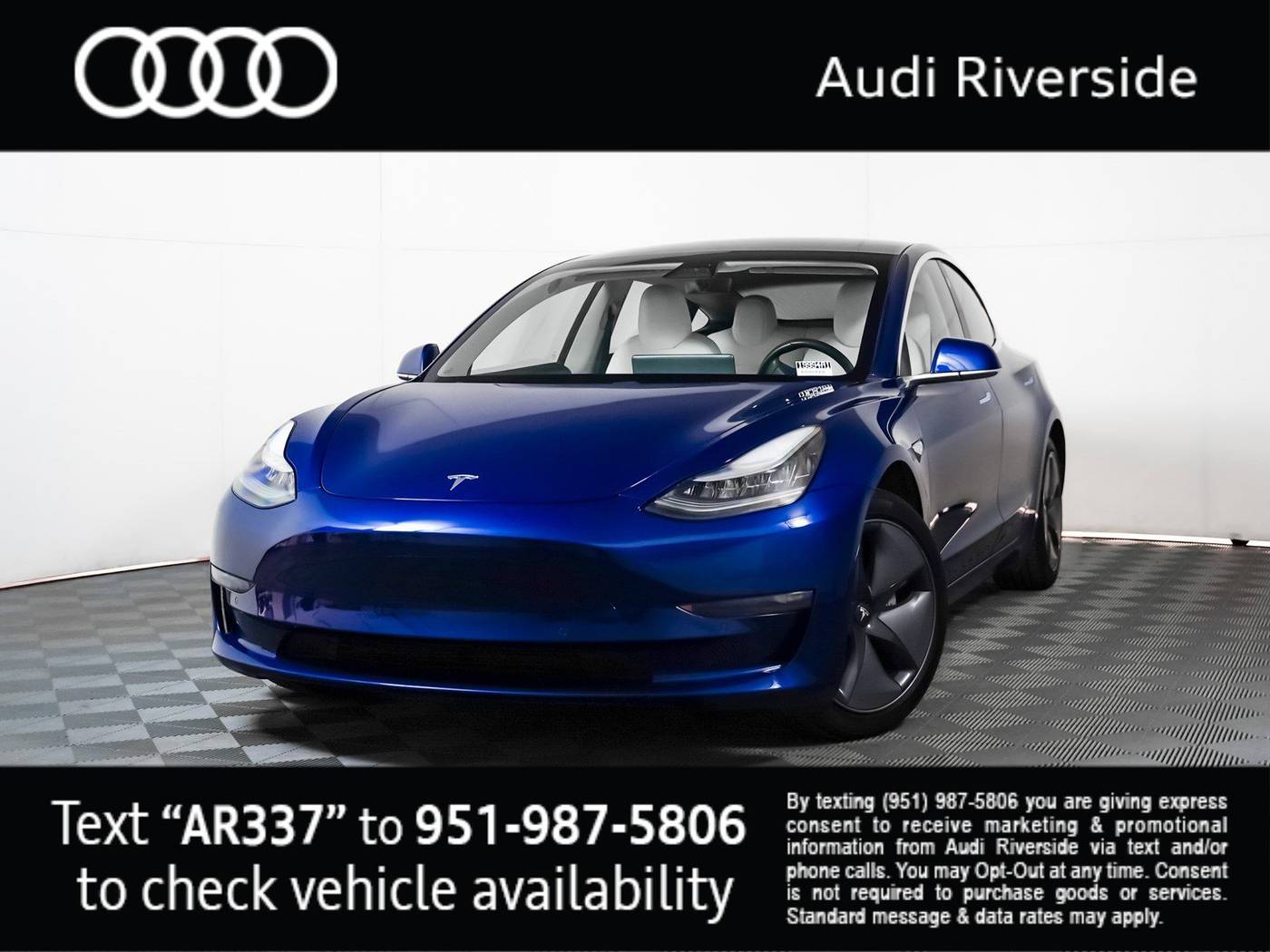 2020 Tesla Model 3 Long Range — Sedan — 61,567 mi — Riverside, CA
