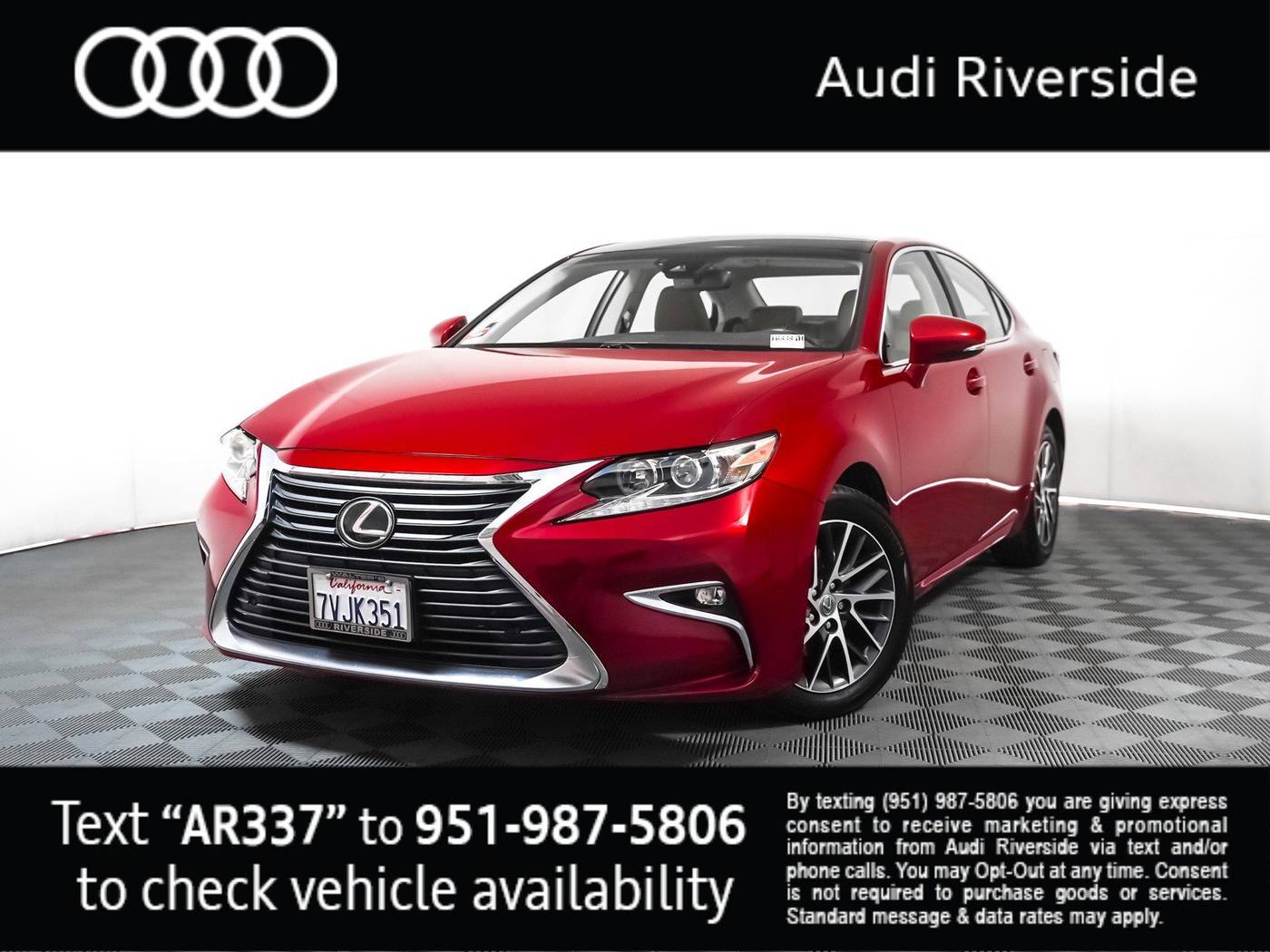 2017 Lexus ES ES 350 — Sedan — 82,608 mi — Riverside, CA