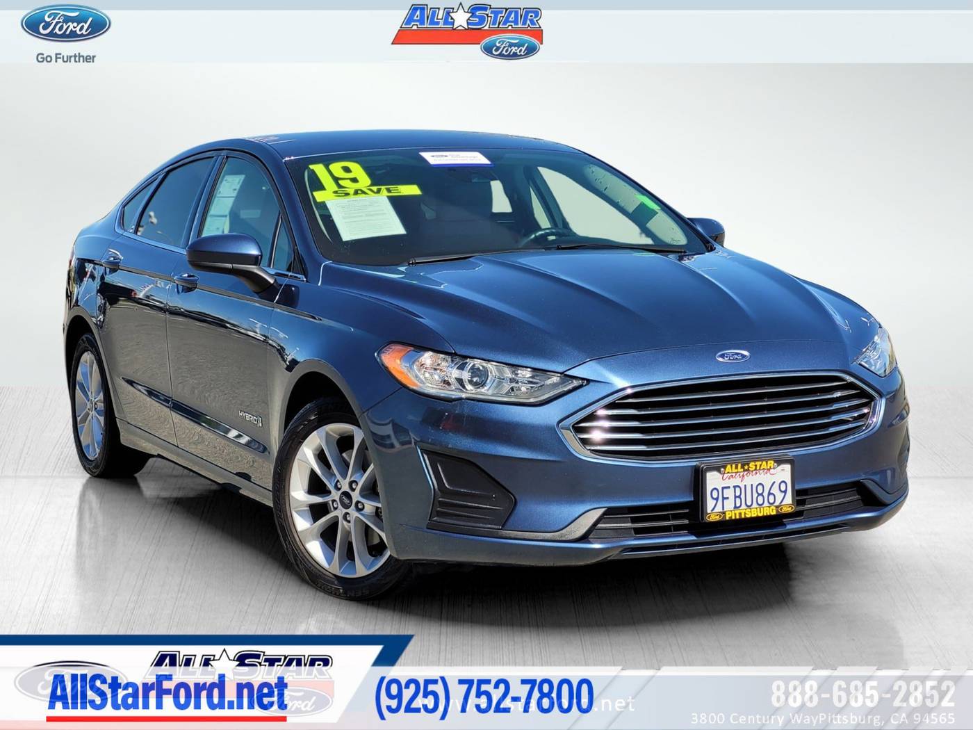 2019 Ford Fusion Hybrid SE — Sedan — 69,432 mi — Pittsburg, CA