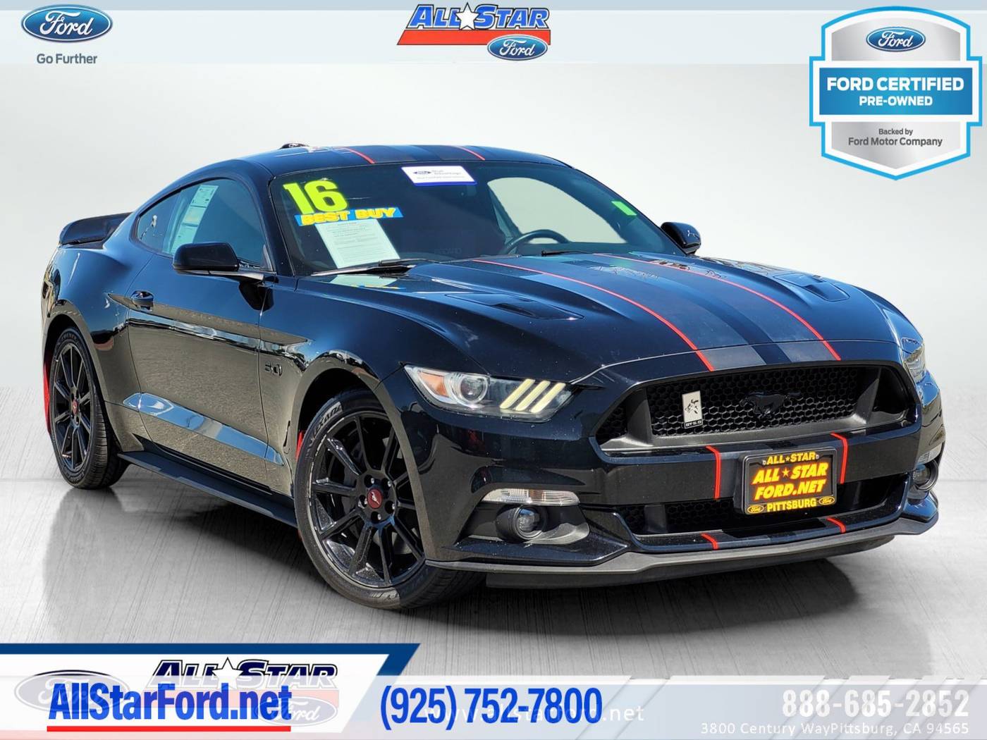 2016 Ford Mustang GT — Coupe — 70,889 mi — Pittsburg, CA