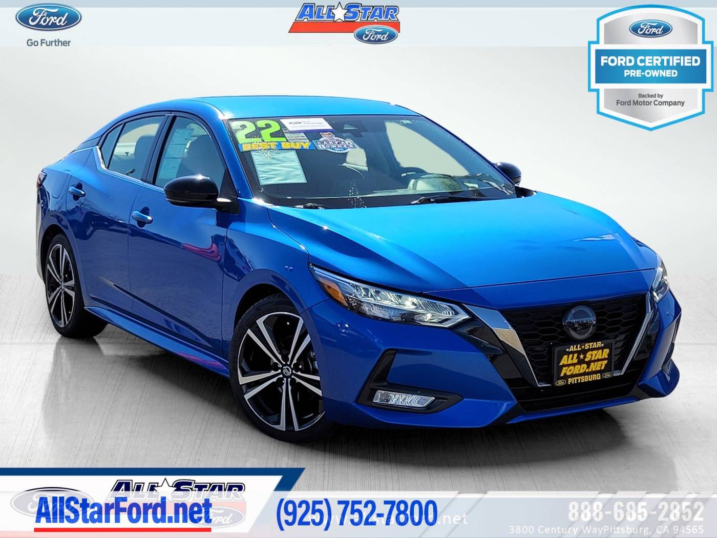 2022 Nissan Sentra SR — Sedan — 37,735 mi — Pittsburg, CA
