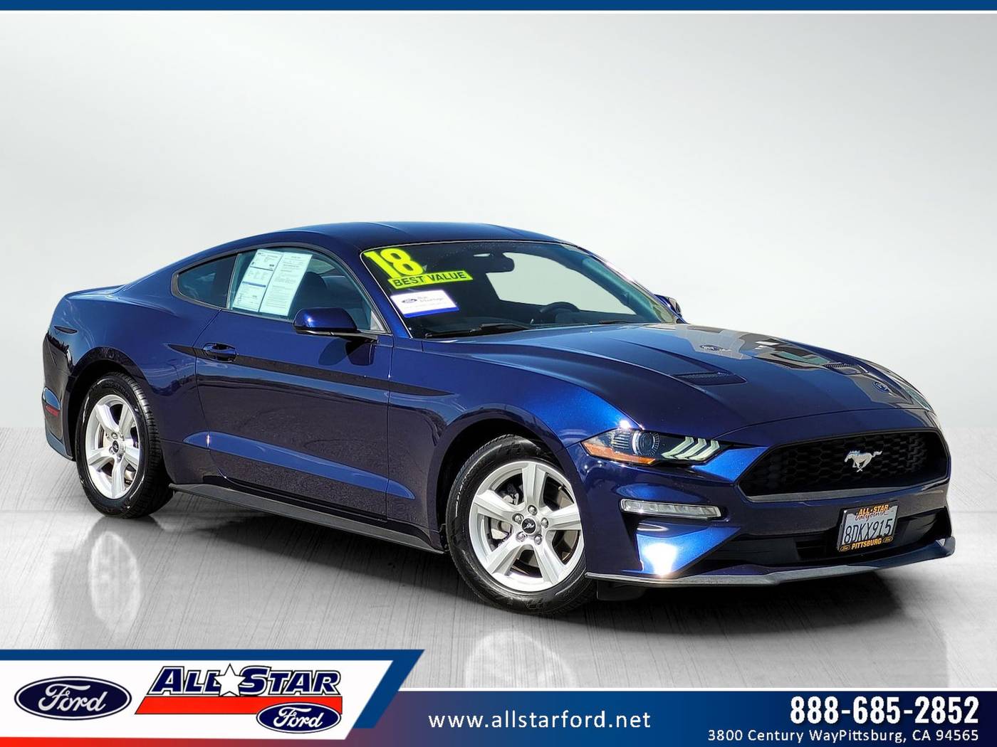 2018 Ford Mustang EcoBoost — Coupe — 54,561 mi — Pittsburg, CA