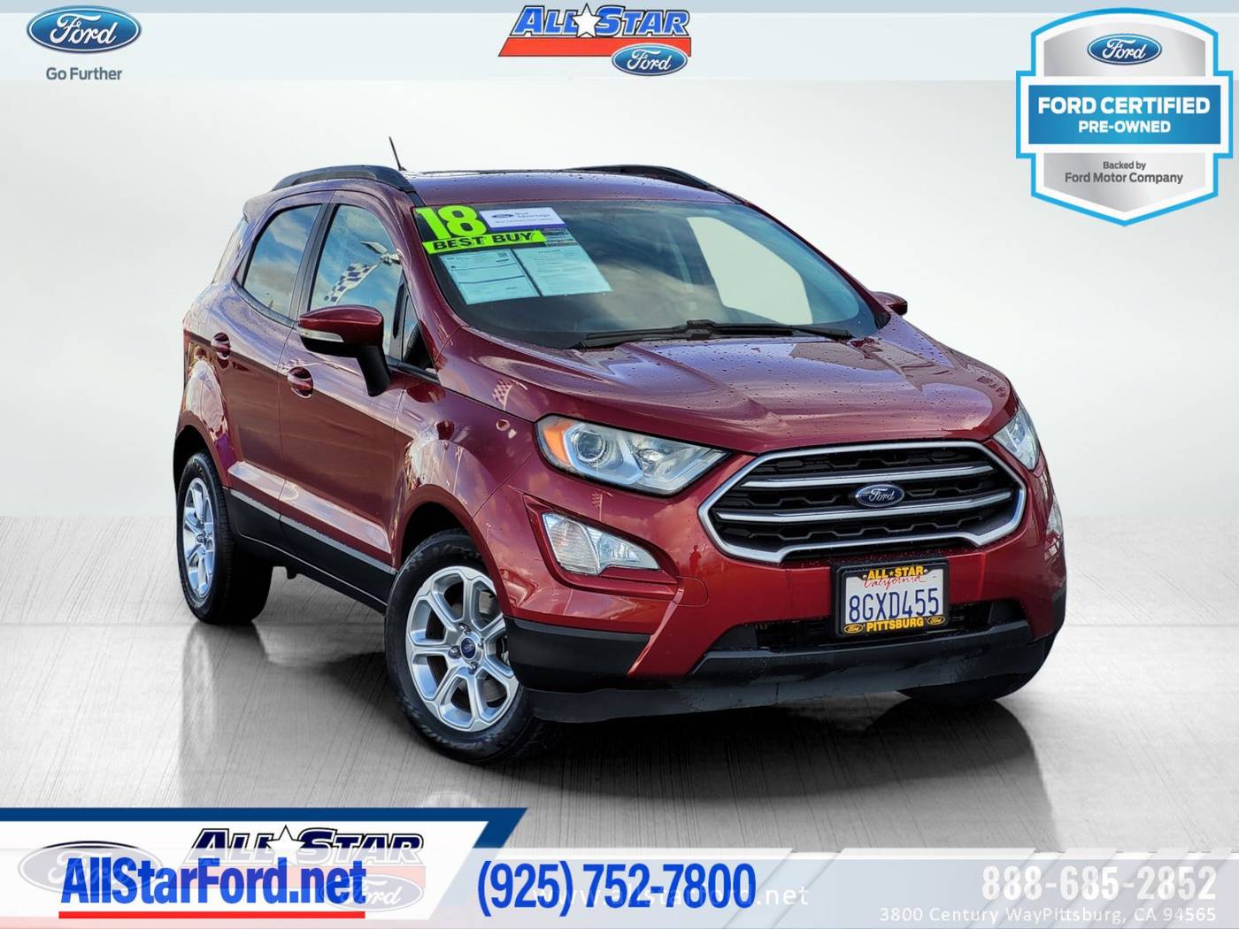 2018 Ford EcoSport SE — SUV — 78,251 mi — Pittsburg, CA