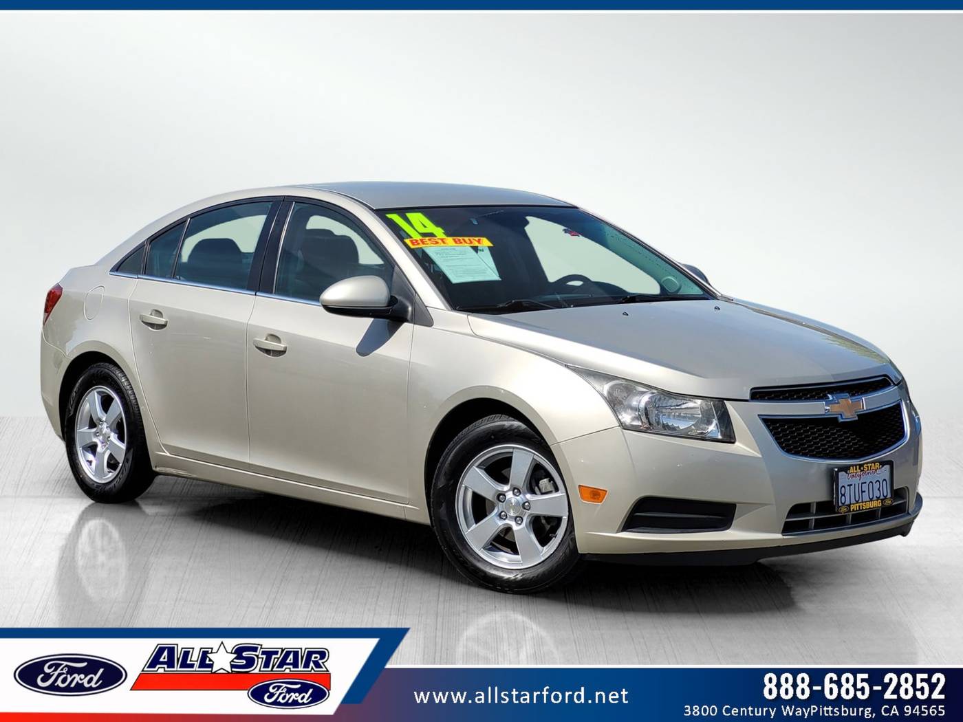 2014 Chevrolet Cruze LT — Sedan — 72,000 mi — Pittsburg, CA