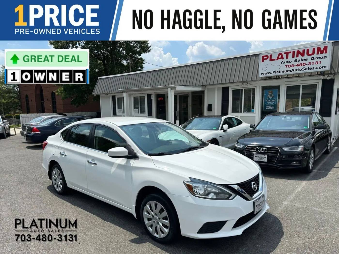 2016 Nissan Sentra S — Sedan — 111,697 mi — Arlington, VA