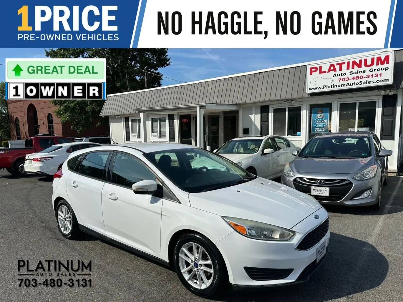 2015 Ford Focus SE — Hatchback — 211,764 mi — Arlington, VA
