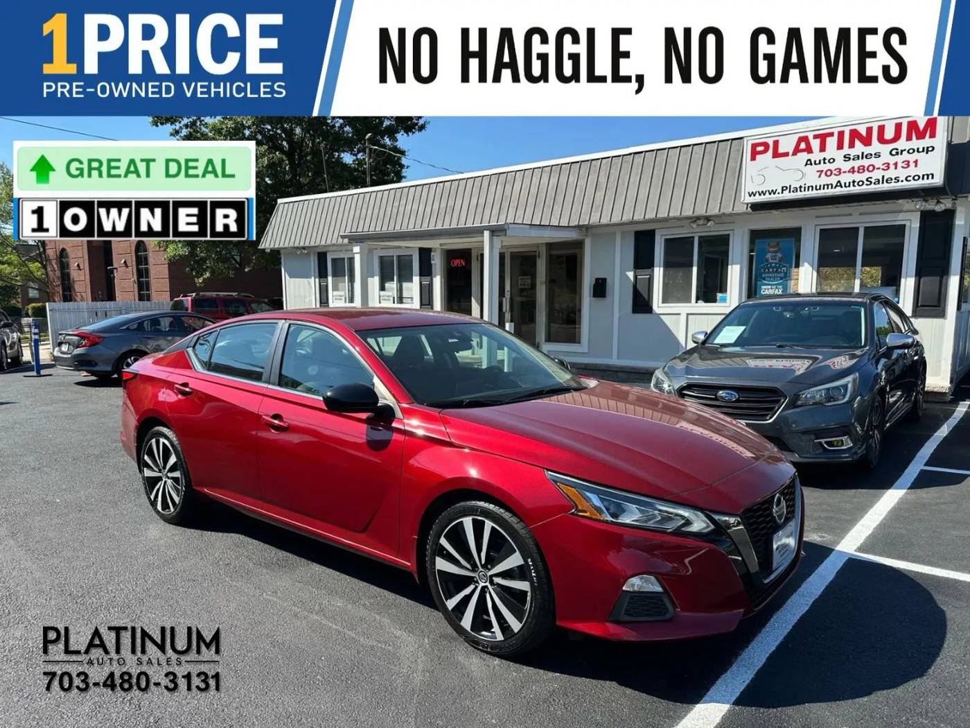 2021 Nissan Altima SR — Sedan — 61,426 mi — Arlington, VA