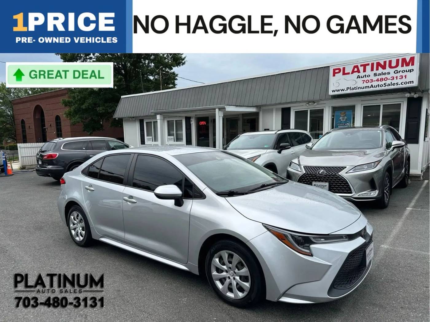 2022 Toyota Corolla LE — Sedan — 57,140 mi — Arlington, VA