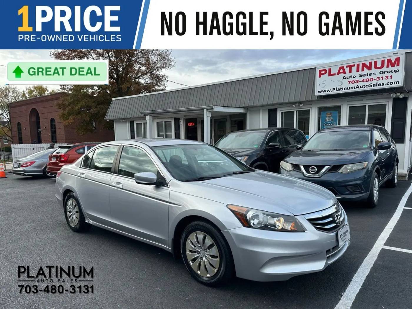 2012 Honda Accord LX — Sedan — 133,166 mi — Arlington, VA
