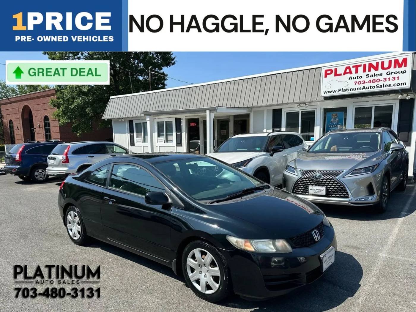 2010 Honda Civic LX — Coupe — 143,339 mi — Arlington, VA