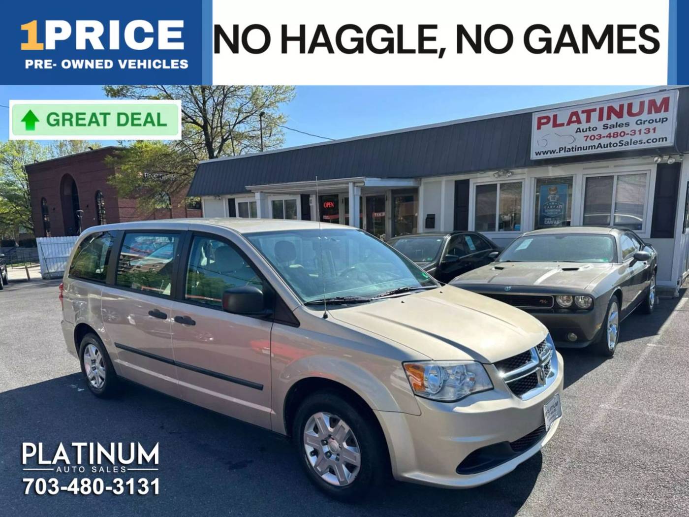 2013 Dodge Grand Caravan American Value Pack — Minivan — 94,035 mi — Arlington, VA