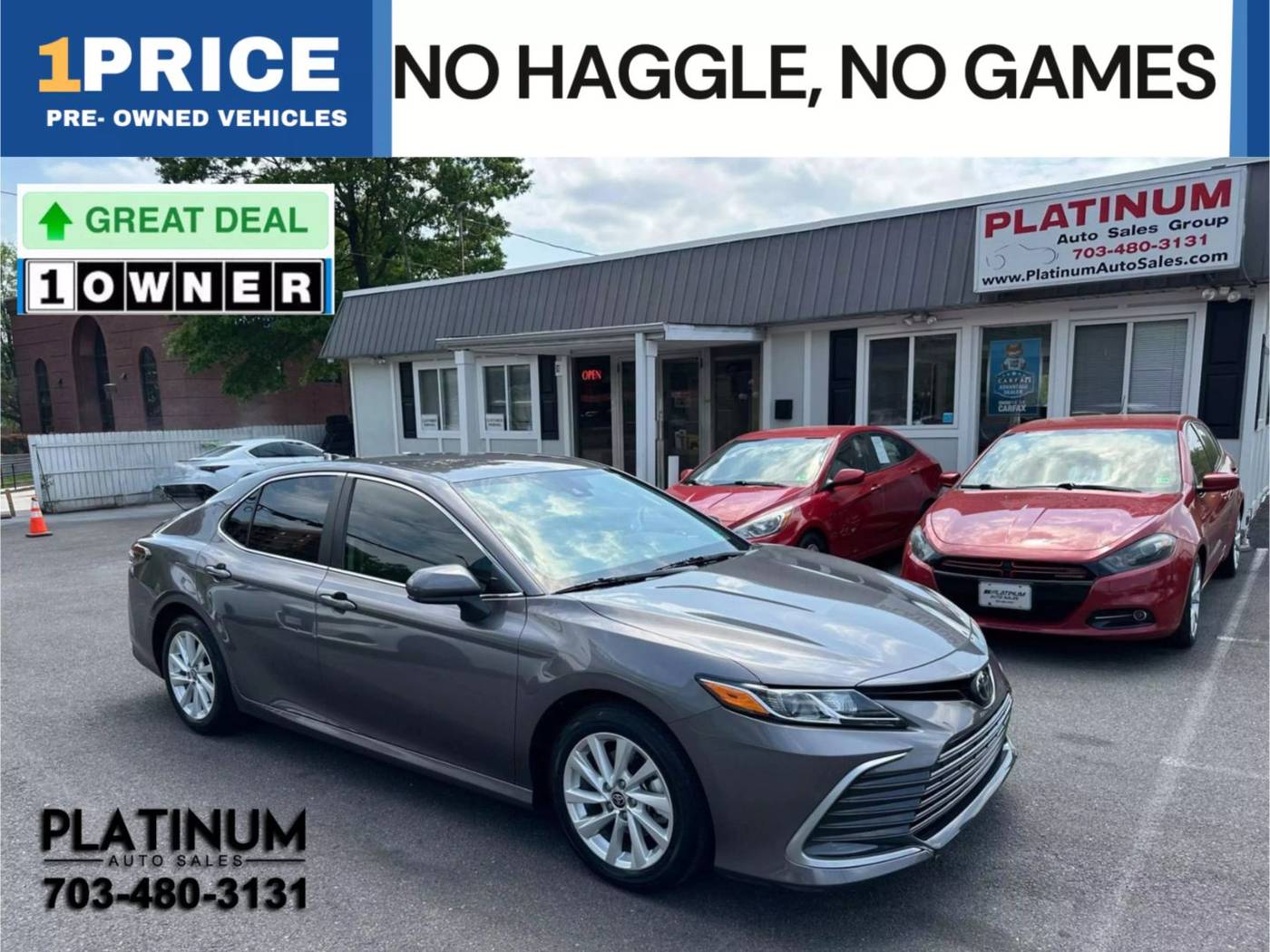 2022 Toyota Camry LE — Sedan — 20,780 mi — Arlington, VA