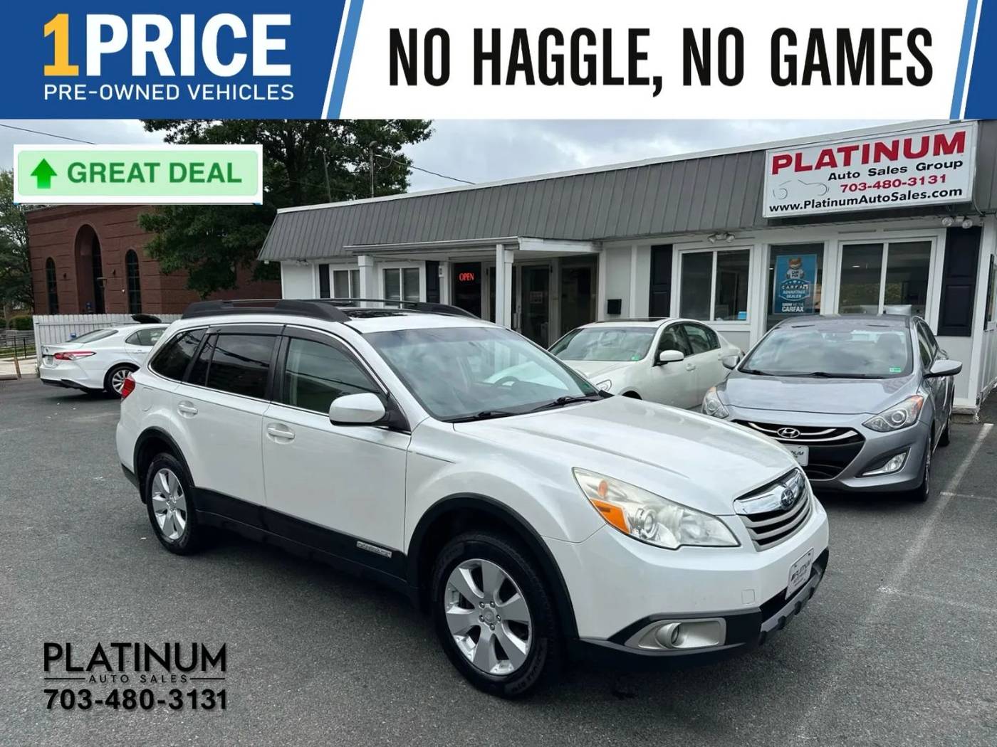 2012 Subaru Outback 2.5i Premium — SUV — 155,314 mi — Arlington, VA