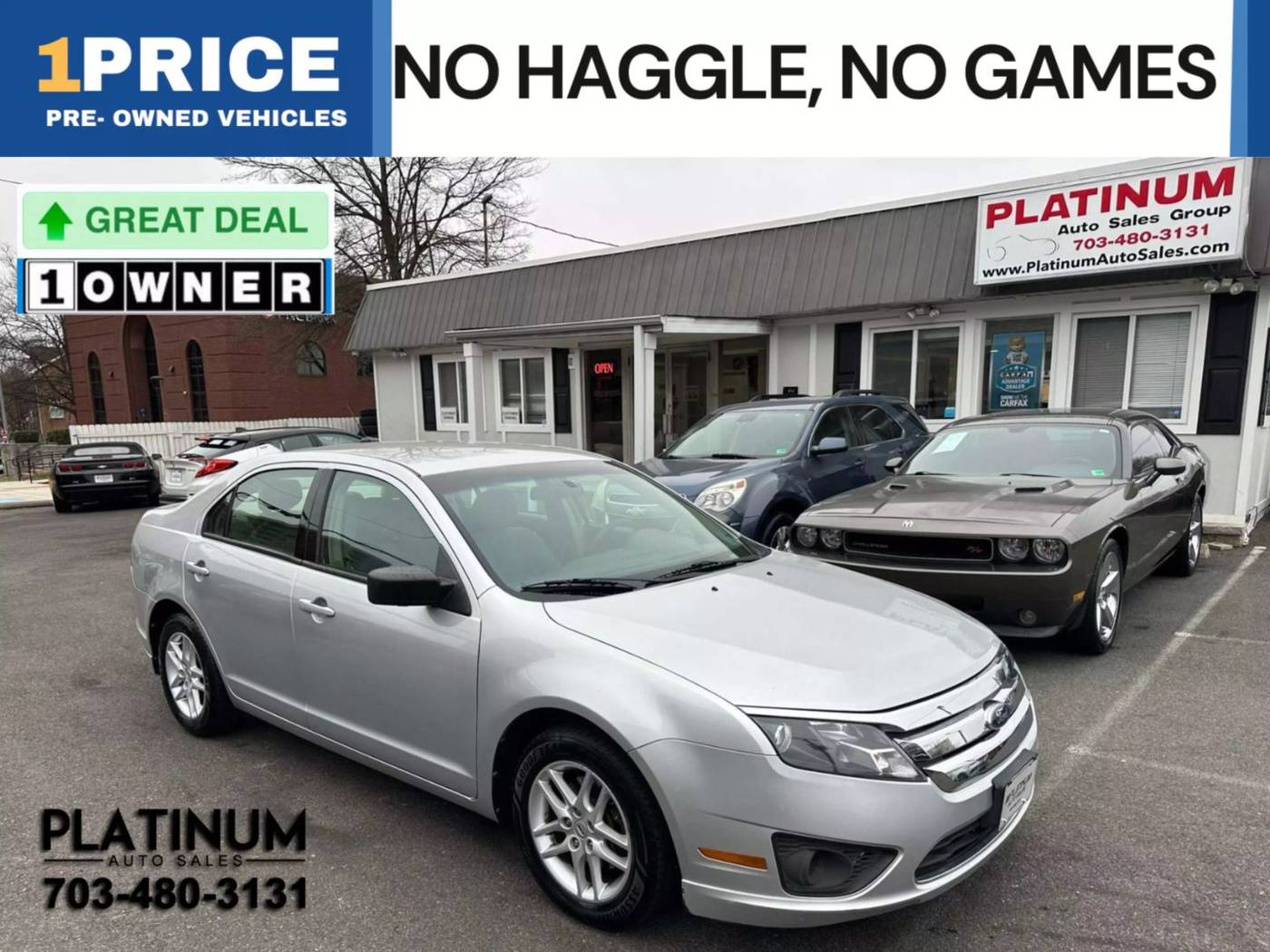 2012 Ford Fusion S — Sedan — 43,596 mi — Arlington, VA