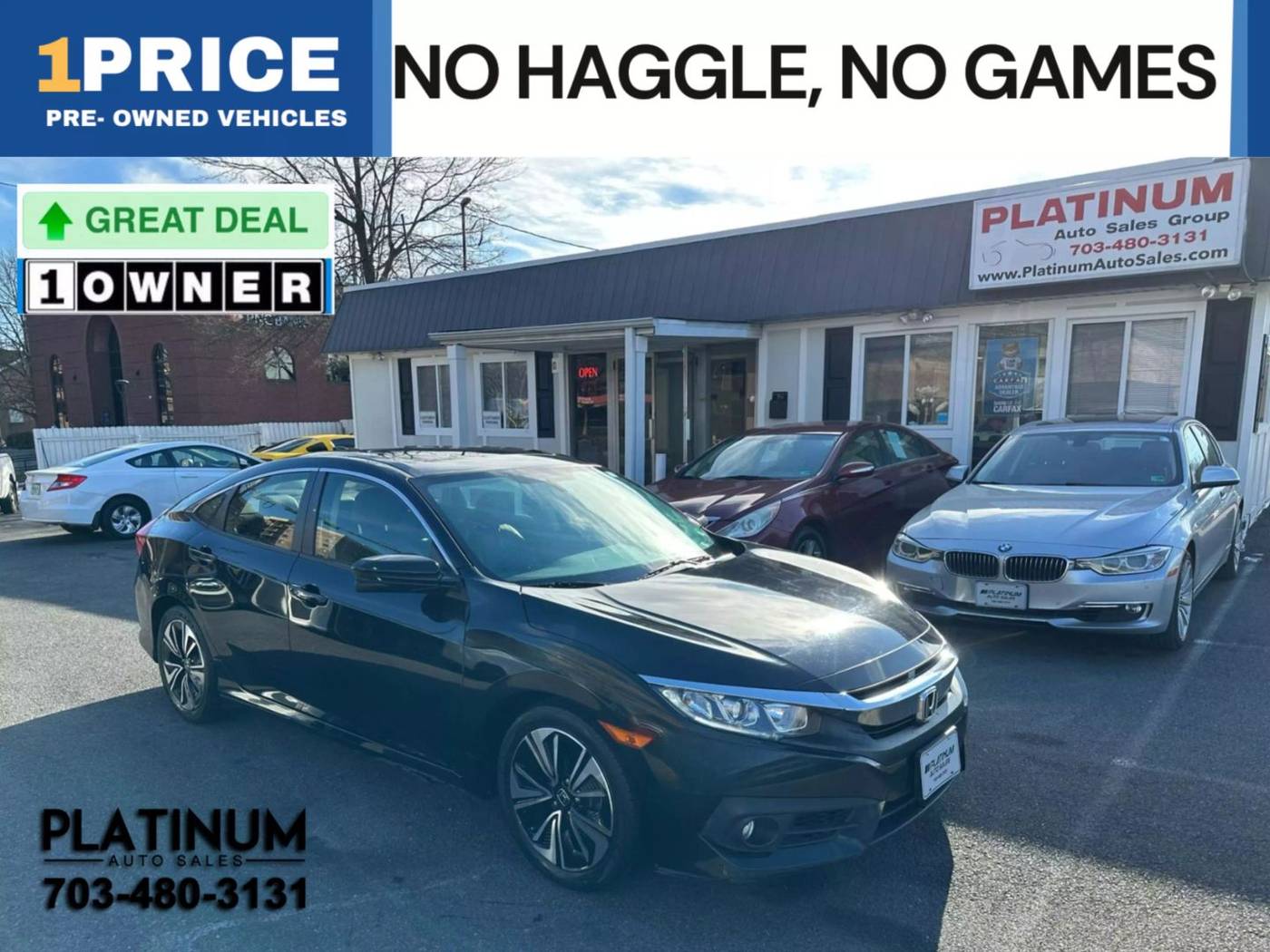 2018 Honda Civic EX-L — Sedan — 106,348 mi — Arlington, VA