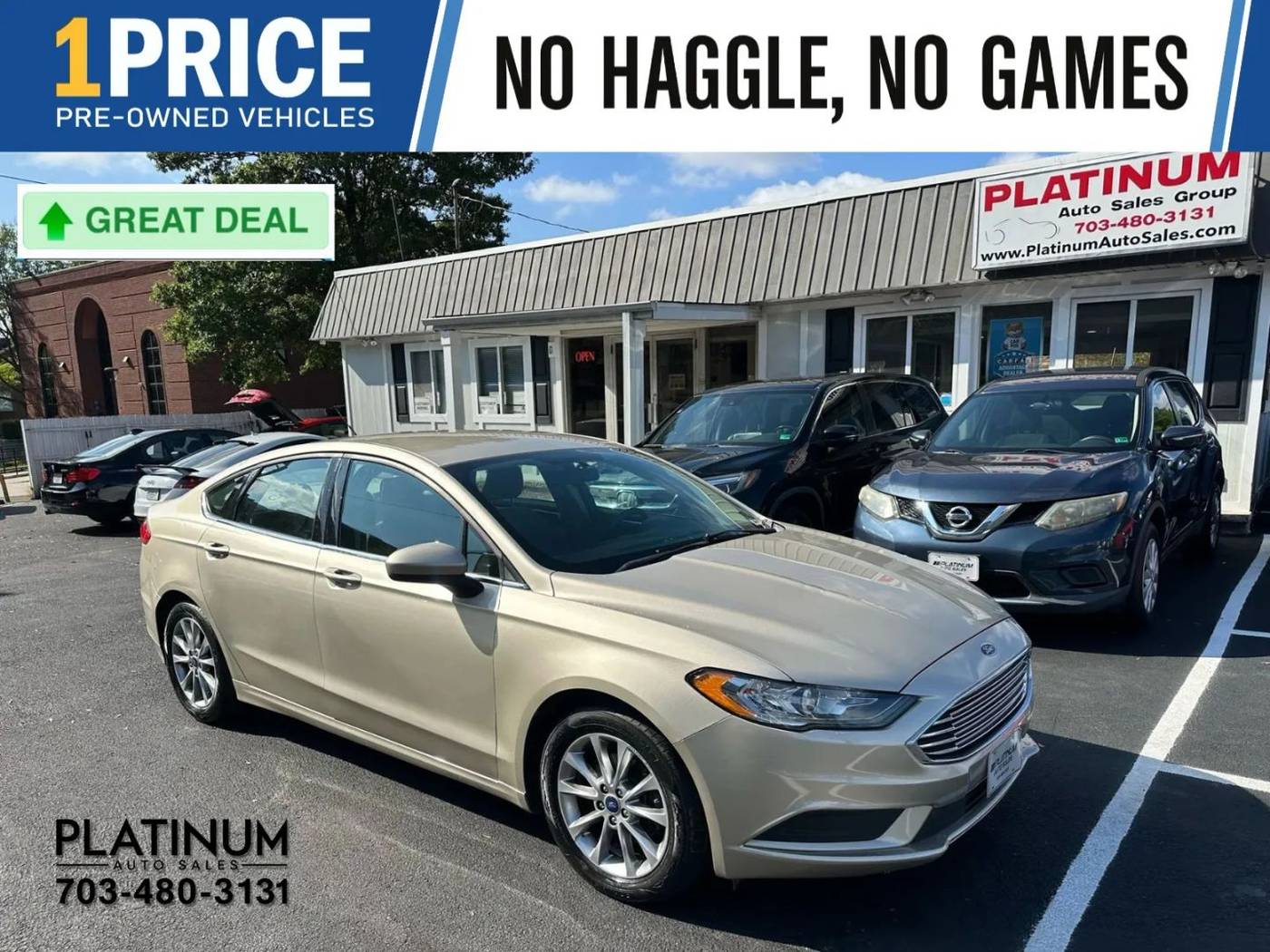 2017 Ford Fusion SE — Sedan — 111,136 mi — Arlington, VA