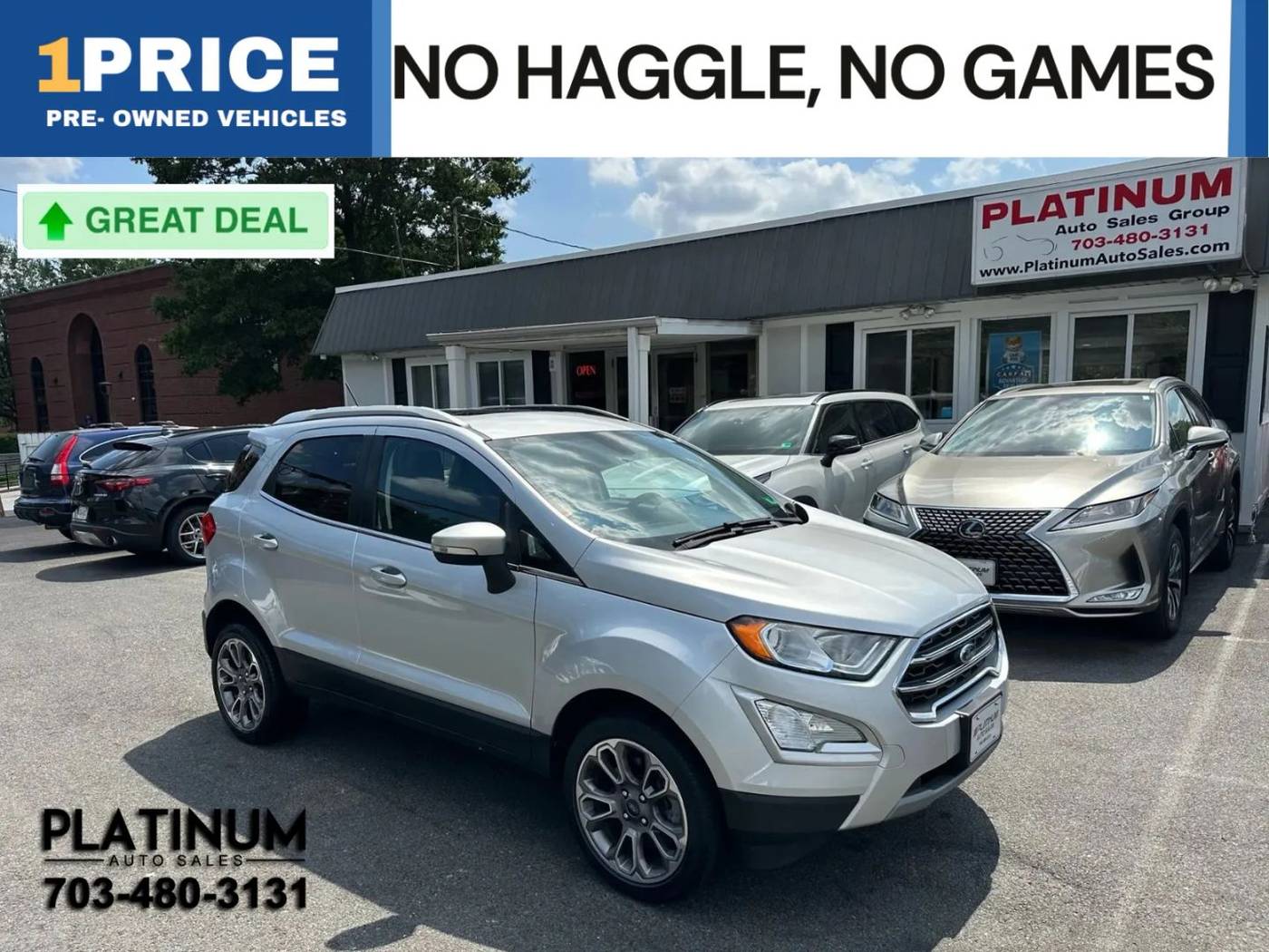 2020 Ford EcoSport Titanium — SUV — 68,505 mi — Arlington, VA
