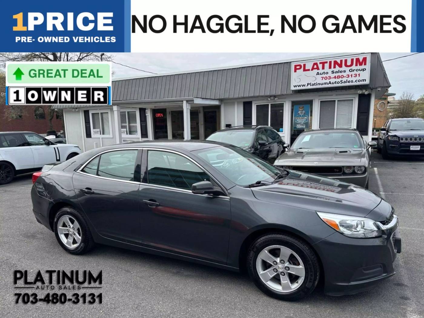 2015 Chevrolet Malibu LT — Sedan — 116,099 mi — Arlington, VA