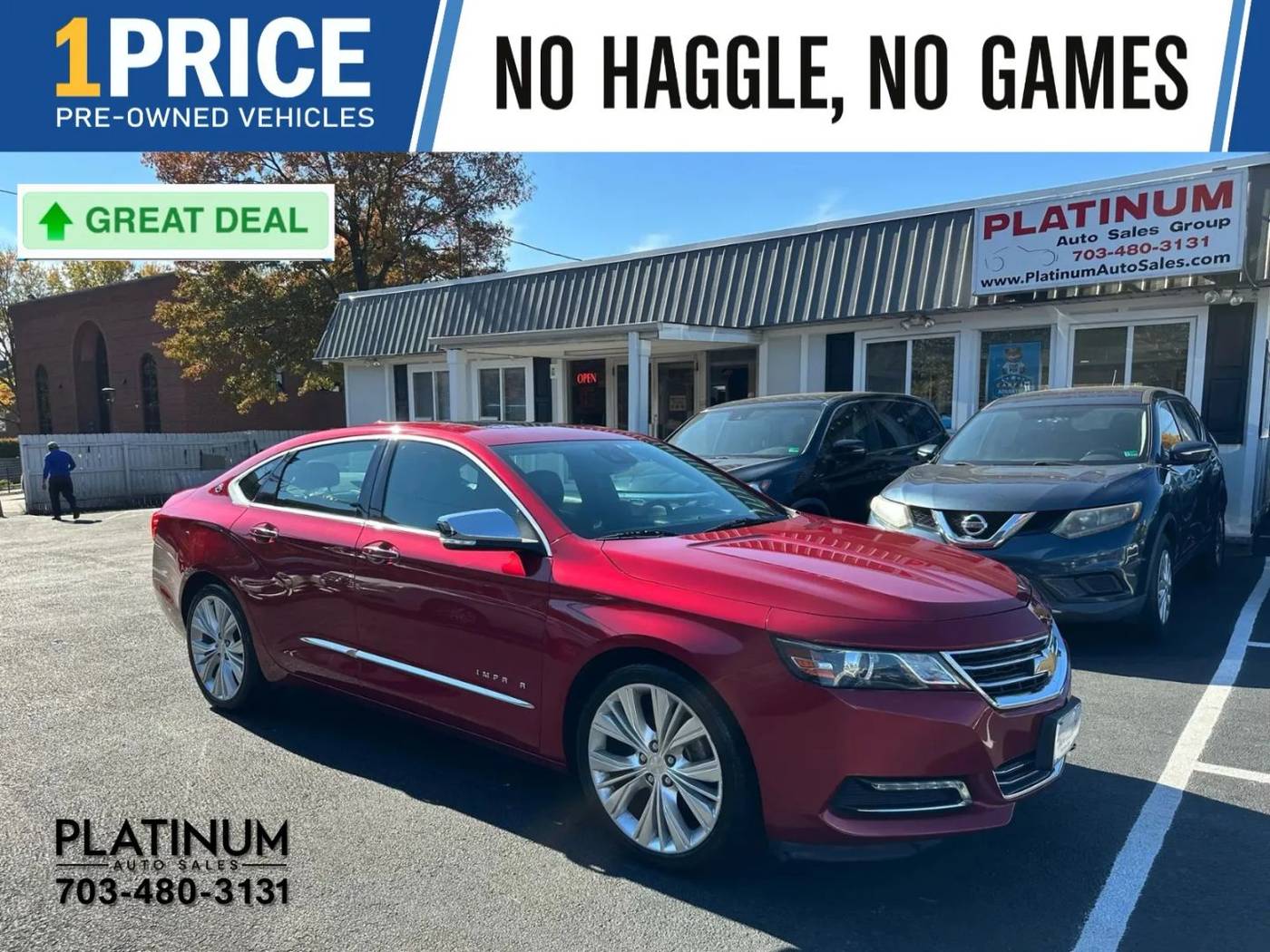2015 Chevrolet Impala LTZ — Sedan — 68,592 mi — Arlington, VA