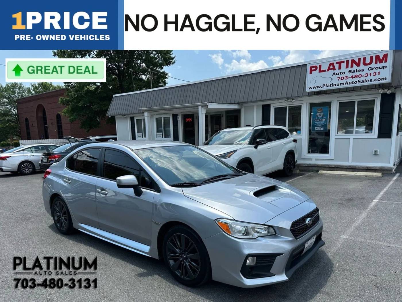 2018 Subaru WRX Base — Sedan — 95,269 mi — Arlington, VA