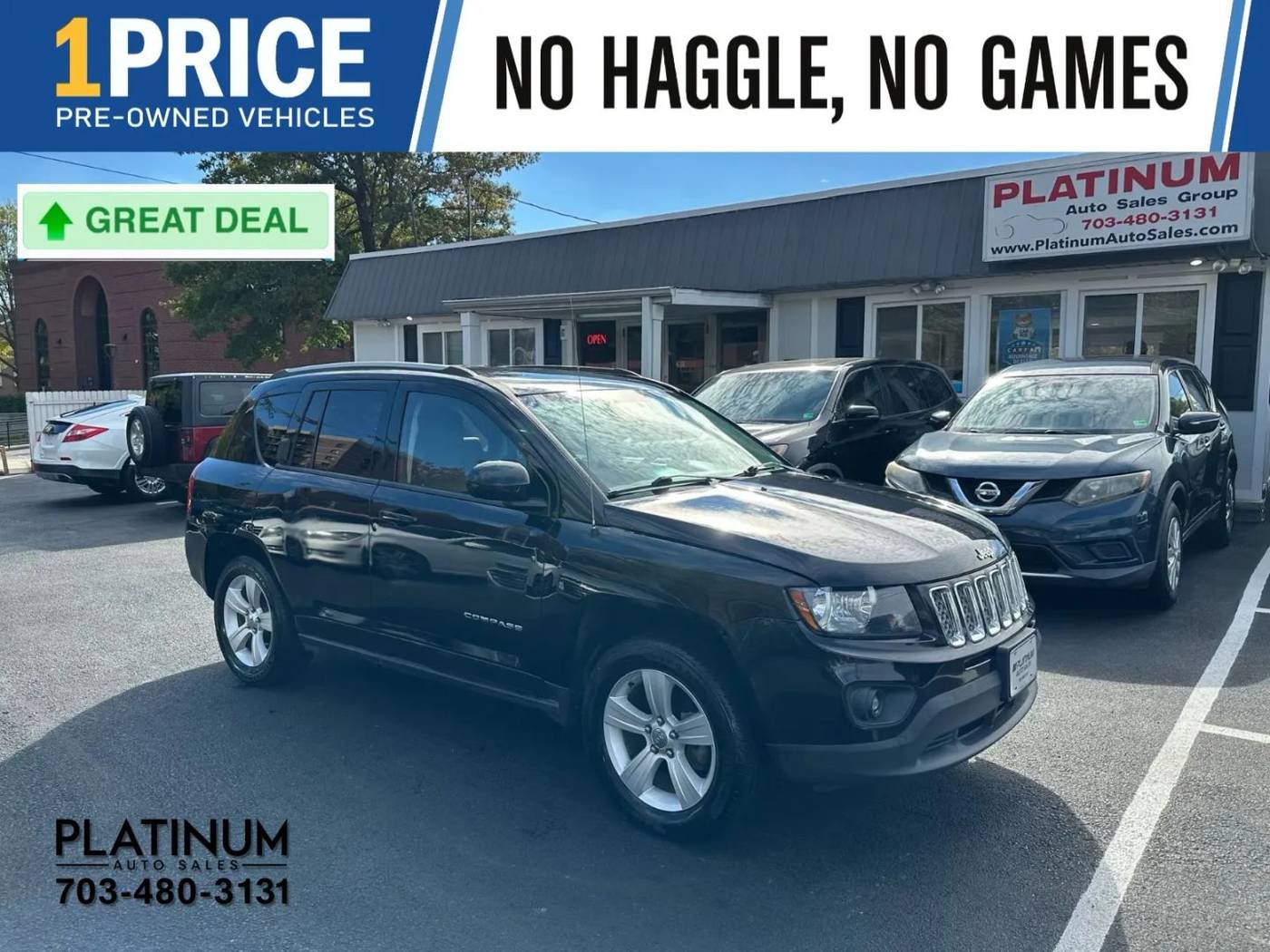 2017 Jeep Compass Latitude — SUV — 89,198 mi — Arlington, VA