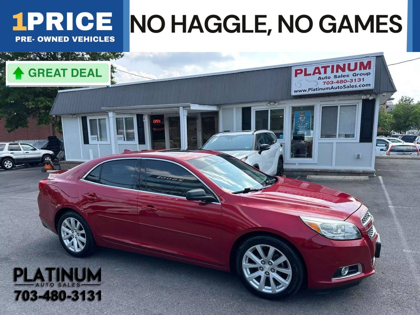 2013 Chevrolet Malibu LT — Sedan — 158,745 mi — Arlington, VA