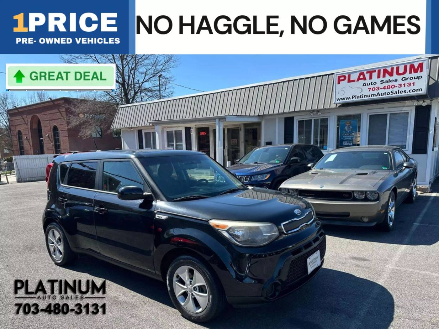 2015 Kia Soul Base — Hatchback — 84,984 mi — Arlington, VA