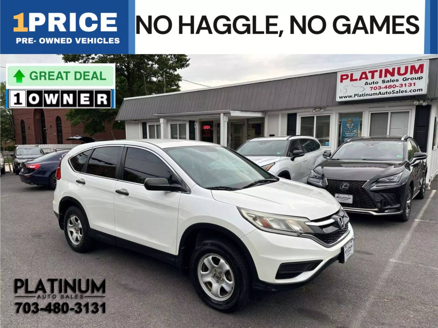 2016 Honda CR-V LX — SUV — 75,155 mi — Arlington, VA
