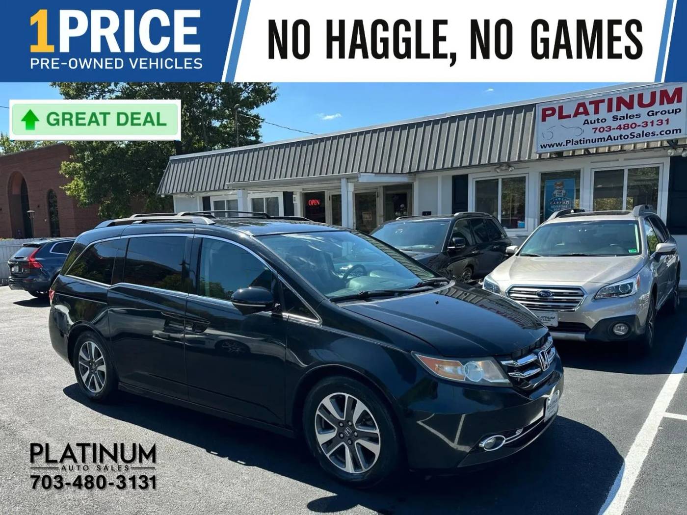 2014 Honda Odyssey Touring — Minivan — 171,043 mi — Arlington, VA