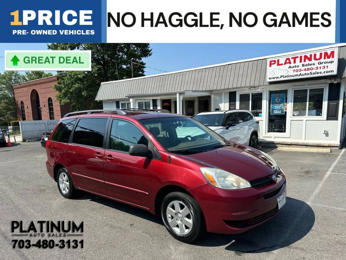 2004 Toyota Sienna CE — Minivan — 246,072 mi — Arlington, VA