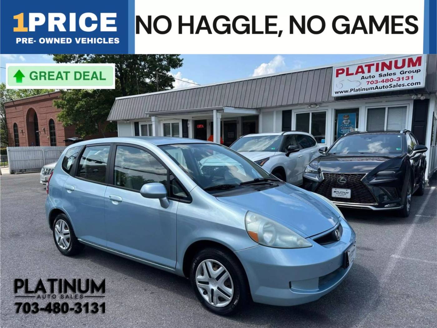 2007 Honda Fit Base — Hatchback — 130,921 mi — Arlington, VA