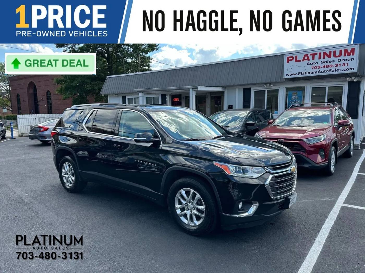 2018 Chevrolet Traverse LT Cloth — SUV — 134,532 mi — Arlington, VA