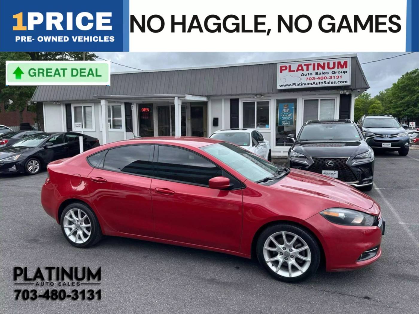 2013 Dodge Dart Rallye — Sedan — 160,129 mi — Arlington, VA