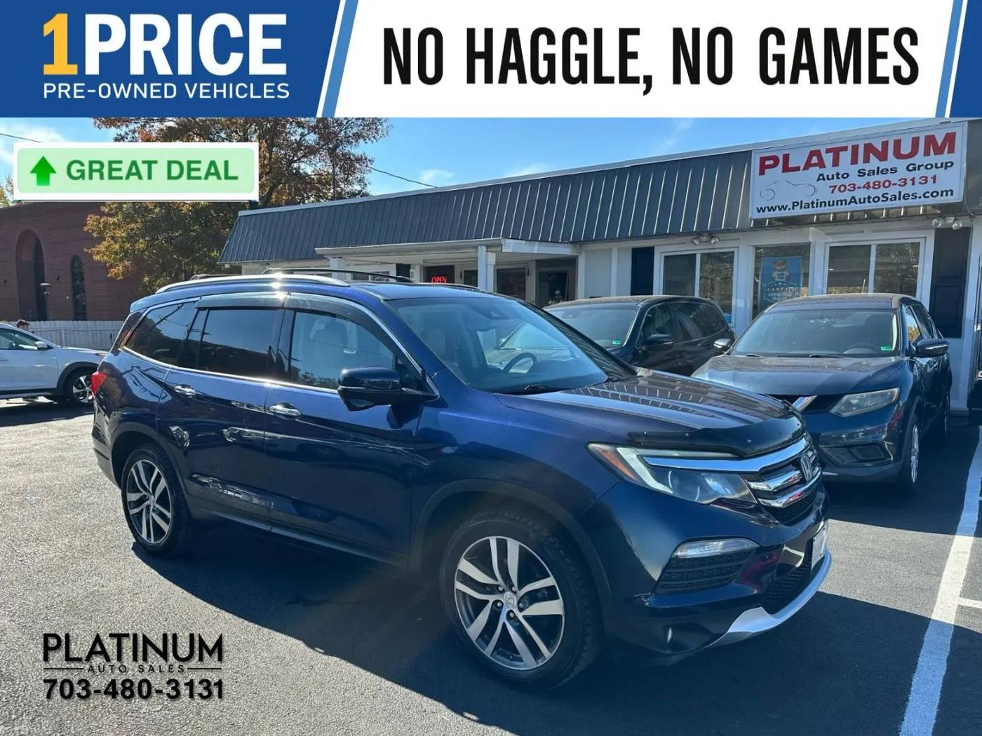 2017 Honda Pilot Touring — SUV — 75,930 mi — Arlington, VA