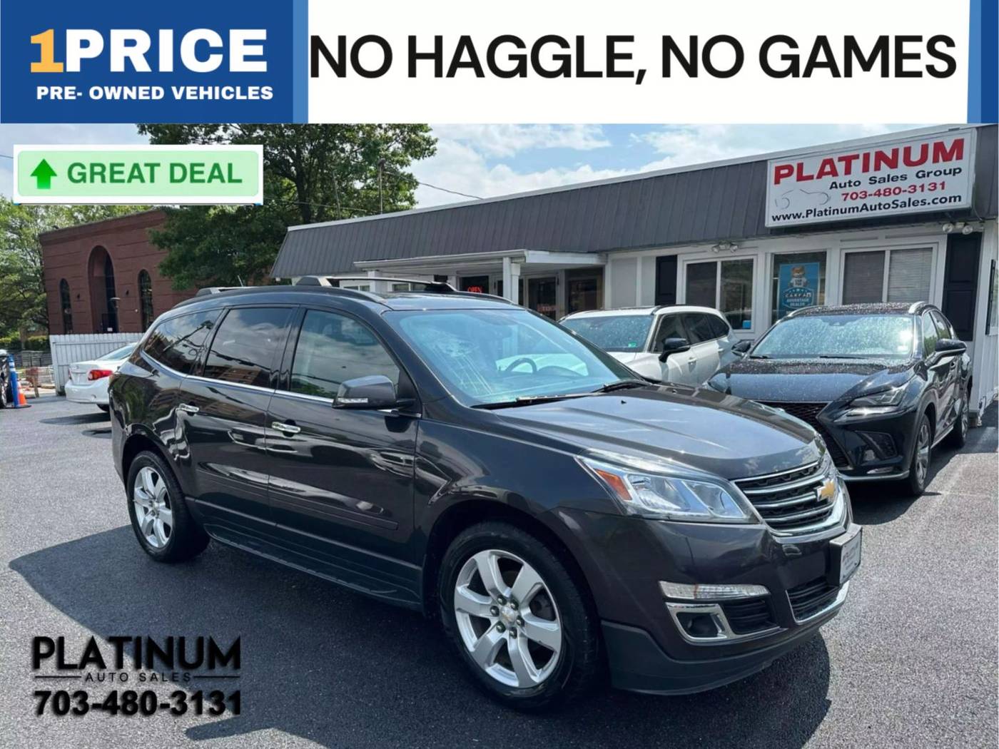 2017 Chevrolet Traverse LT — SUV — 98,393 mi — Arlington, VA