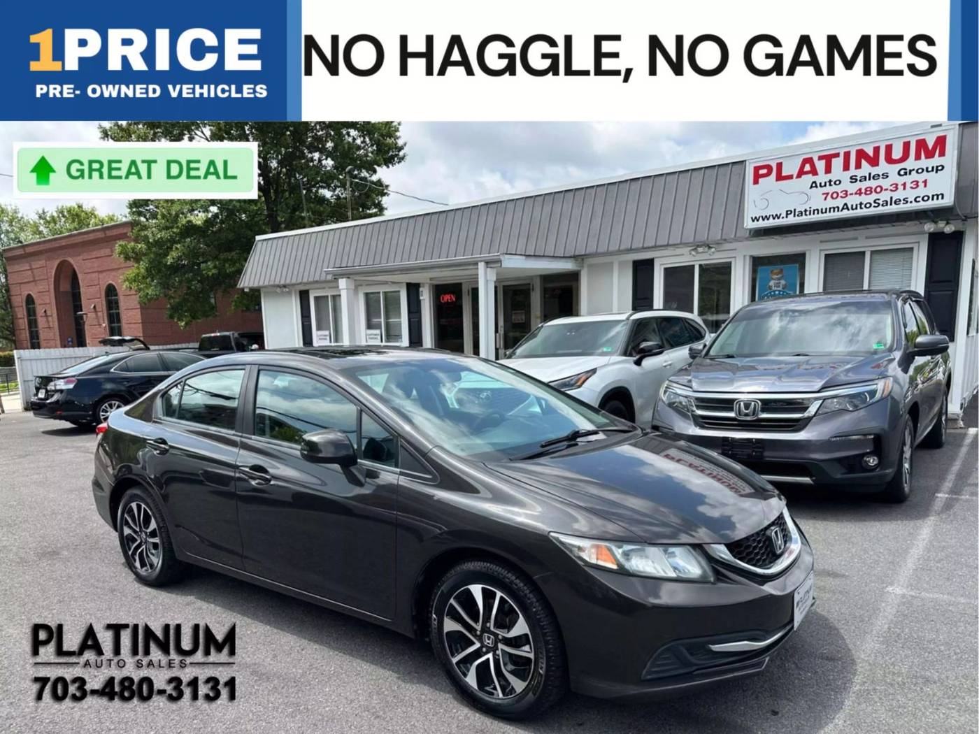 2013 Honda Civic EX — Sedan — 140,904 mi — Arlington, VA