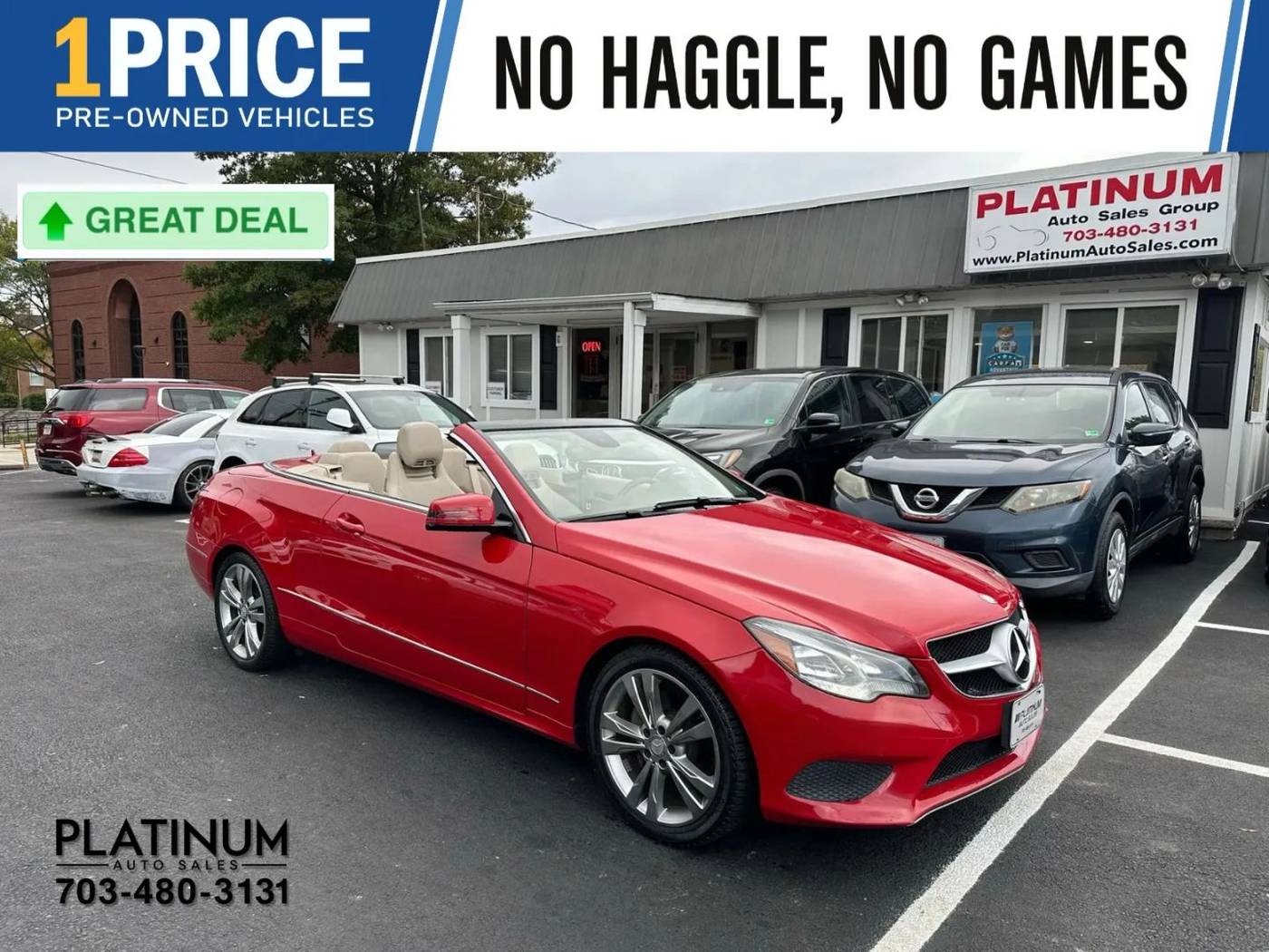 2014 Mercedes-Benz E-Class E 350 — Convertible — 83,944 mi — Arlington, VA