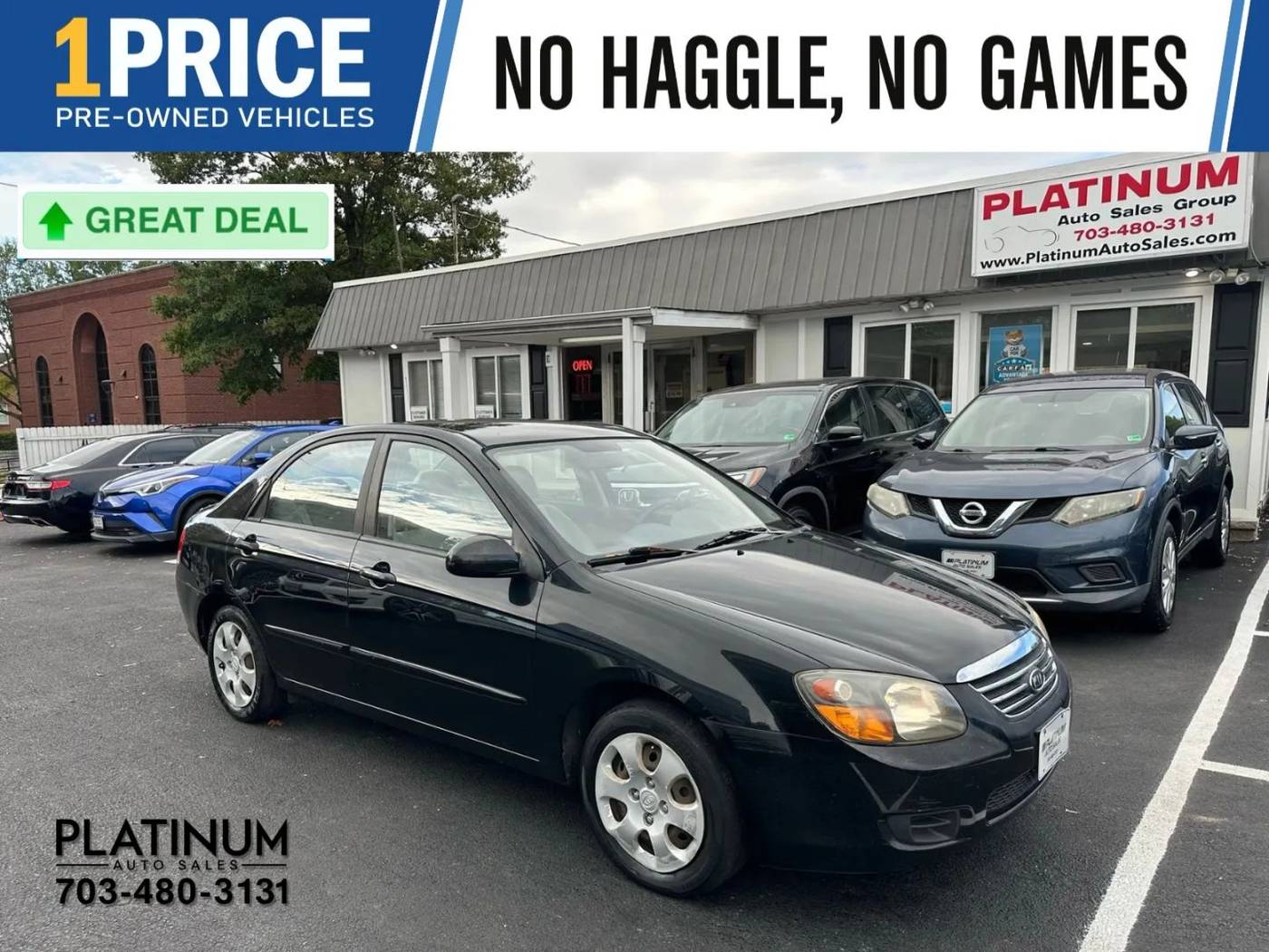 2009 Kia Spectra LX — Sedan — 122,083 mi — Arlington, VA
