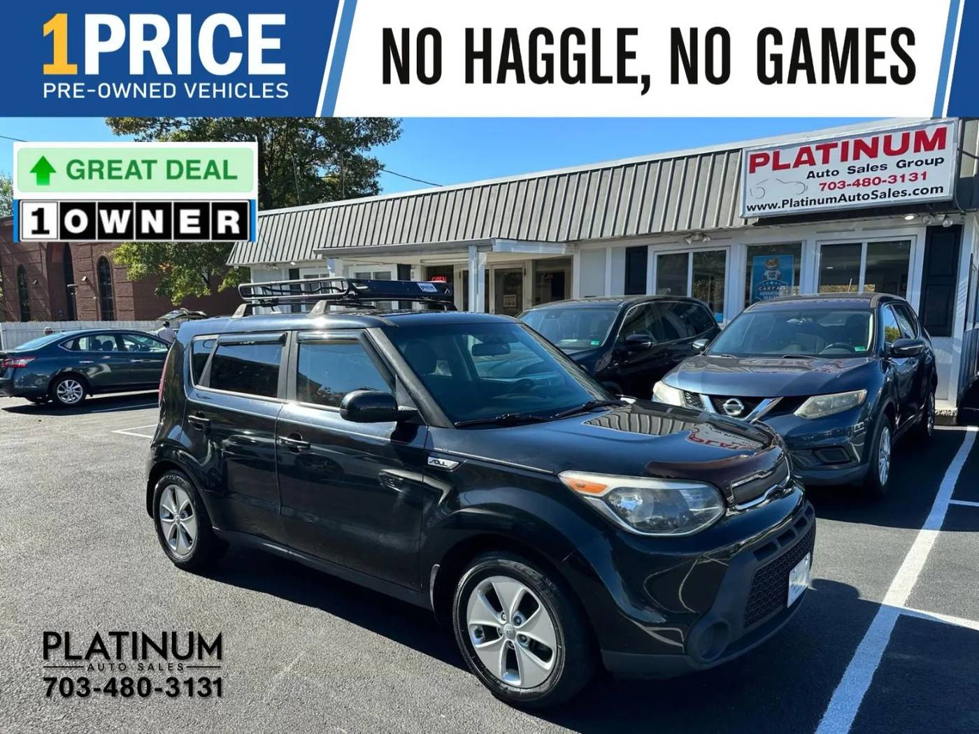 2016 Kia Soul Base — Hatchback — 181,045 mi — Arlington, VA