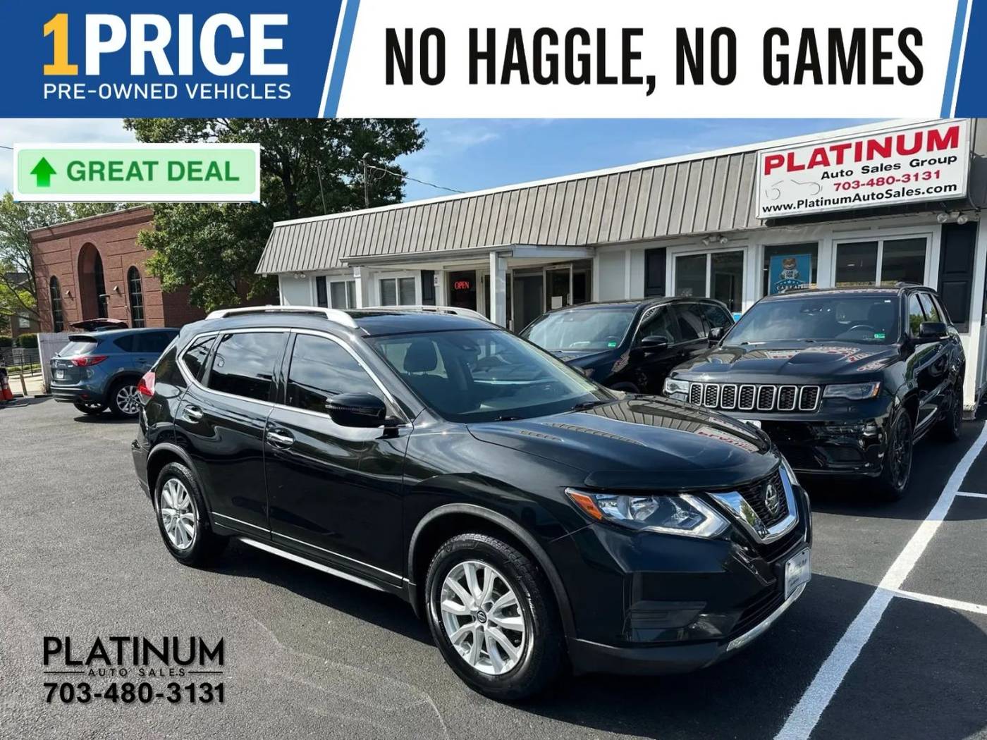 2019 Nissan Rogue SV — SUV — 126,392 mi — Arlington, VA