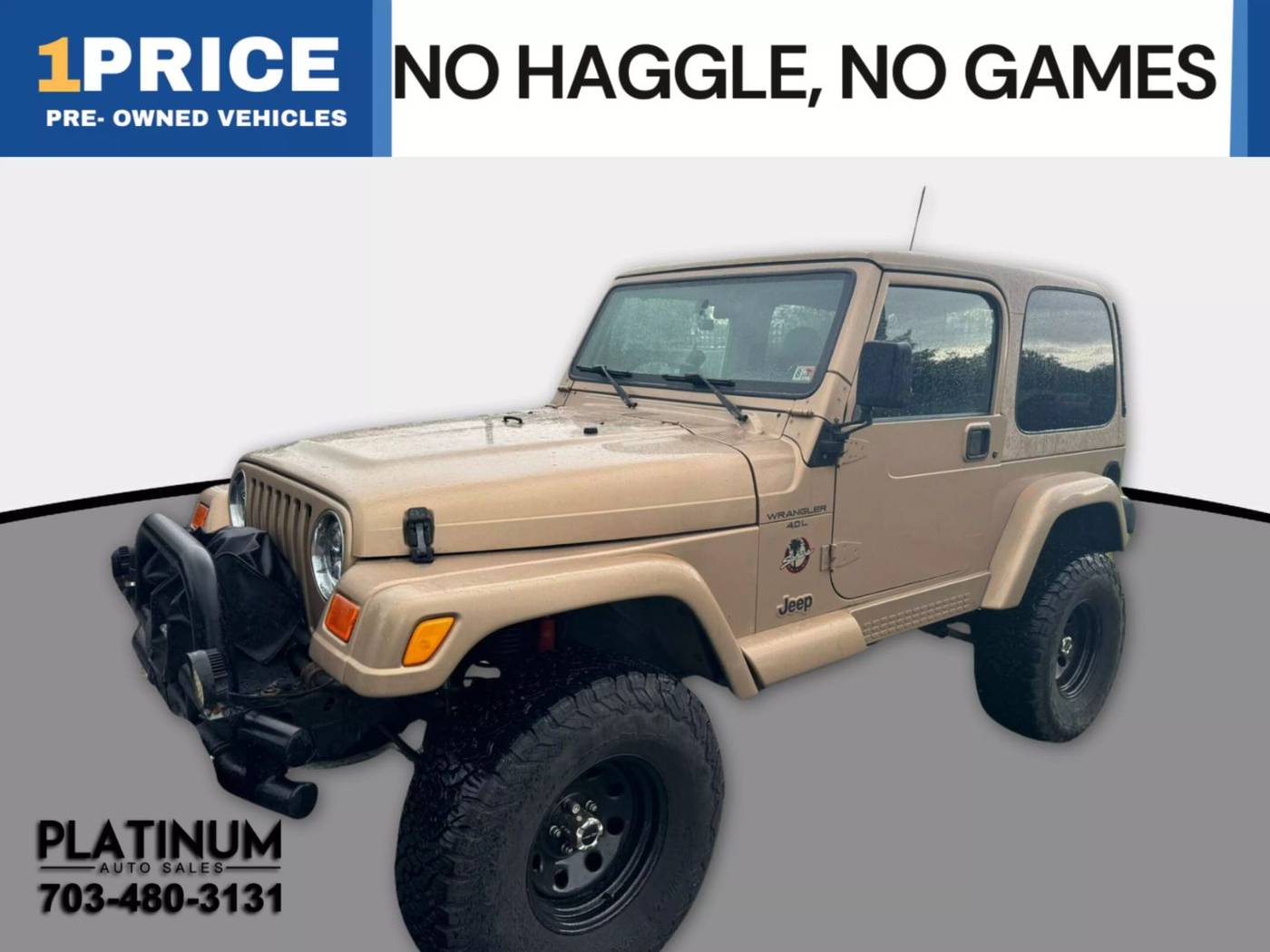 2000 Jeep Wrangler Sahara — SUV — 167,424 mi — Arlington, VA