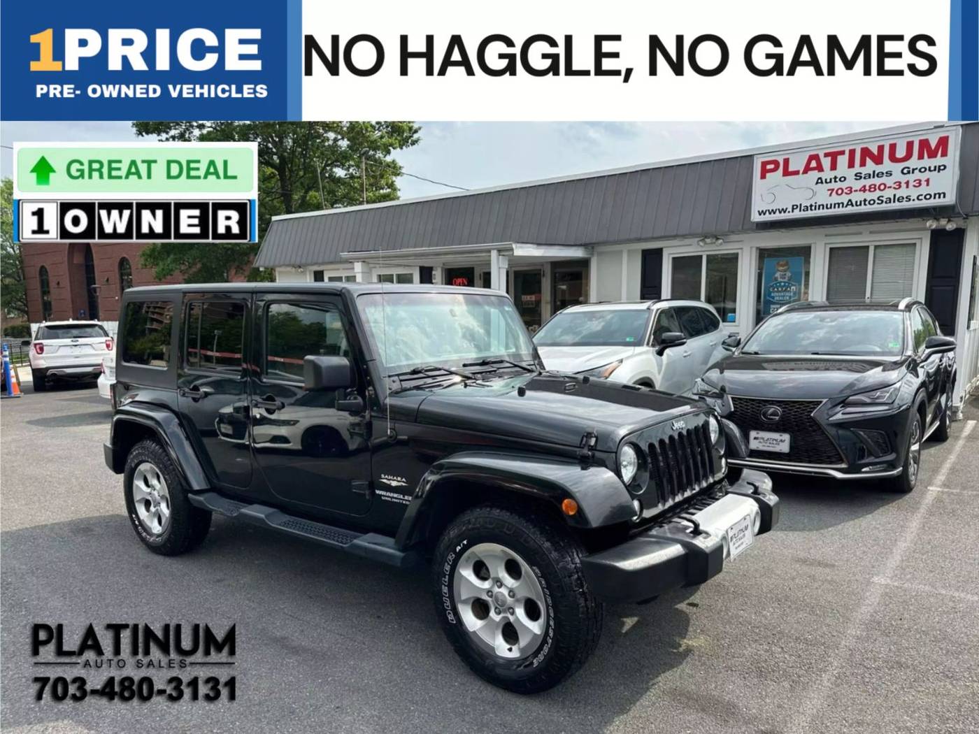 2015 Jeep Wrangler Sahara — SUV — 182,979 mi — Arlington, VA